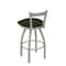 Holland Bar Stool Co 30" Low Back Swivel Bar Stool, Nickel Finish, Canter Pine Seat 82130AN010 - alternate 2